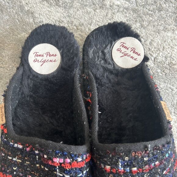 Toni Pons Clogs Womens 11 Espadrilles Slippers Slip On Shoes Lined Black EU 42 - Picture 3 of 11